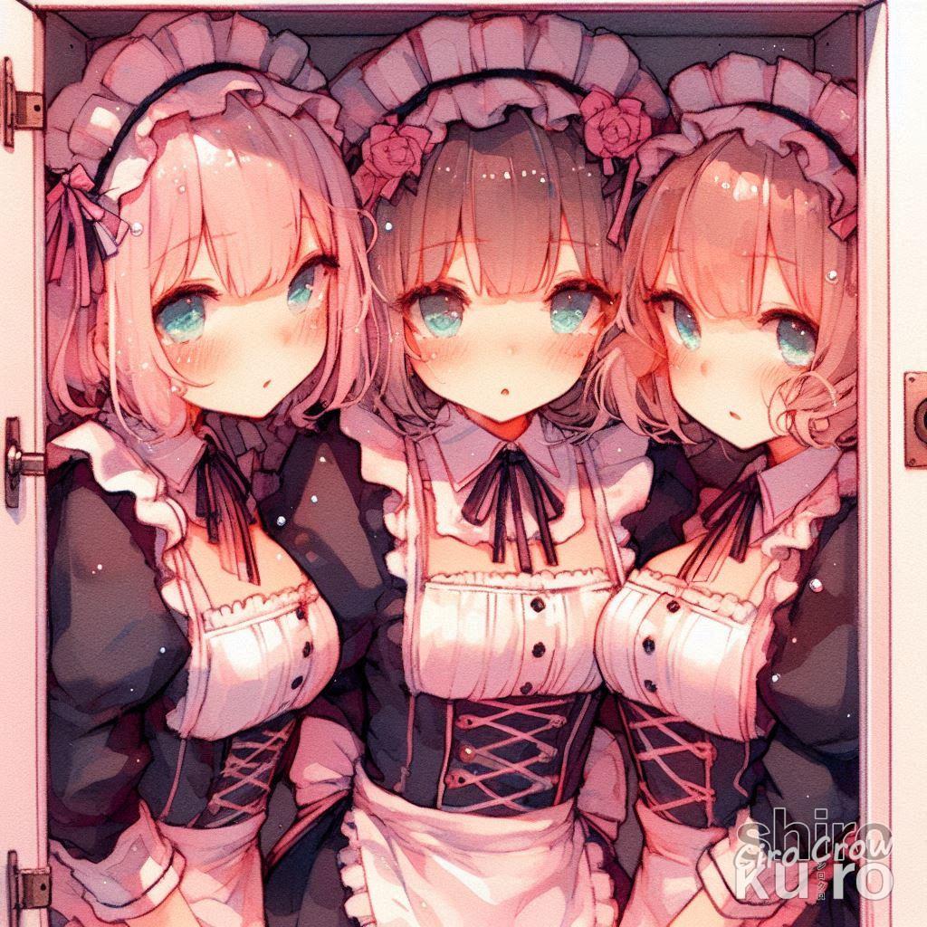 三つ巴の密度萌え | の人気AIイラスト・グラビア