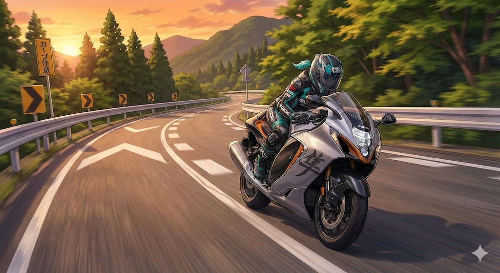 ソロツーリングを楽しむ ミクさん