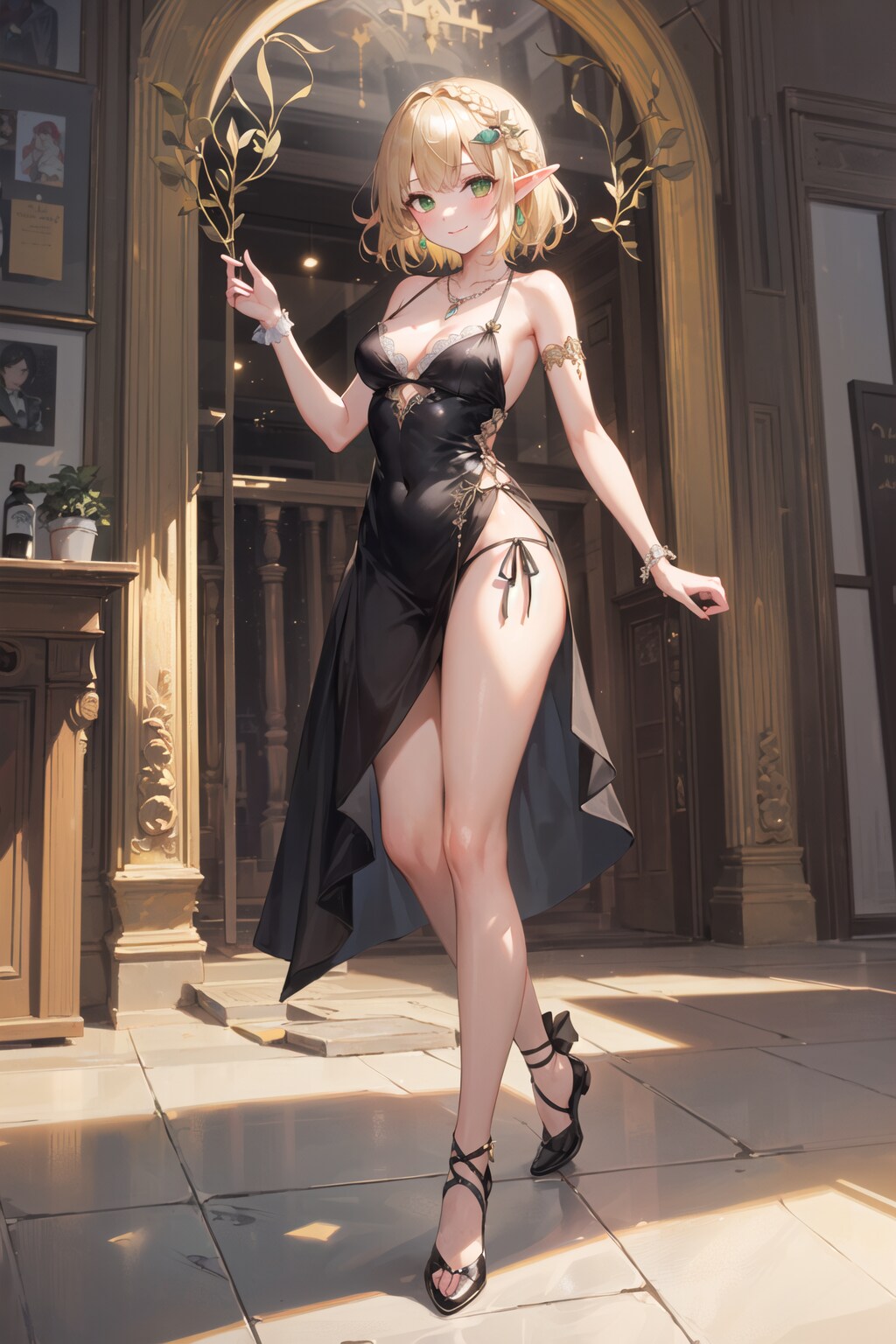 エルフちゃん・パーティードレス②