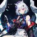白髪オッドアイサイバーぴっちりスーツ 10枚目