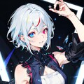 白髪オッドアイサイバーぴっちりスーツ 6枚目