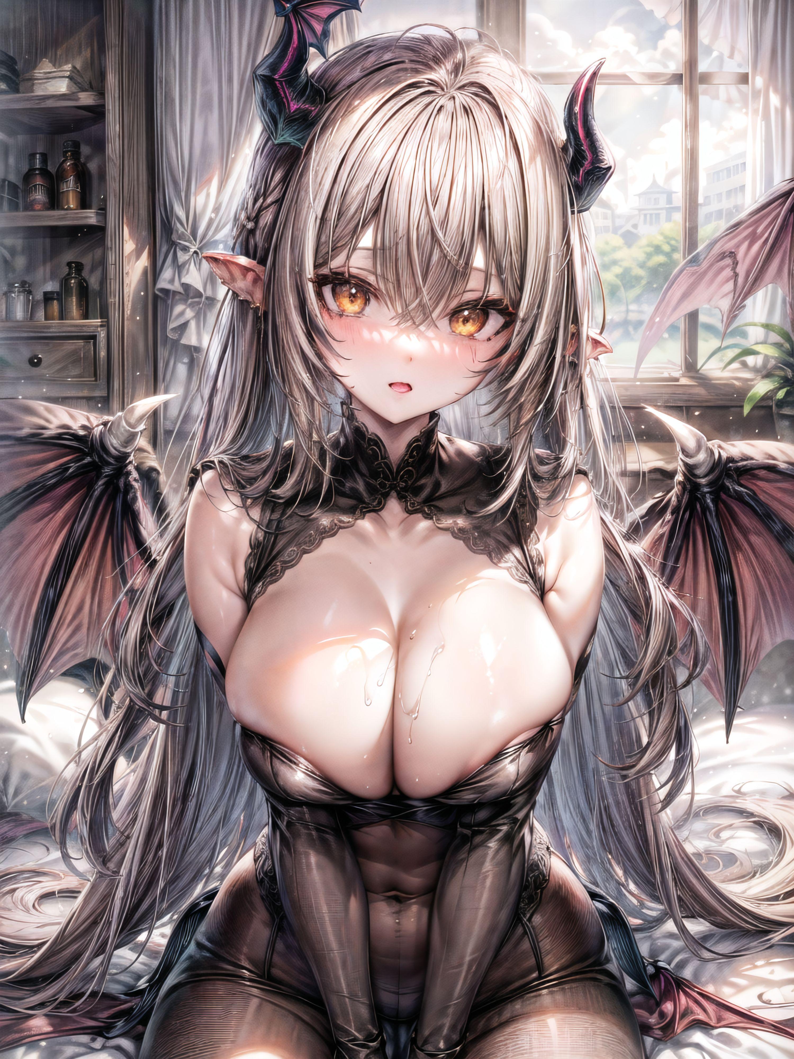 事後の朝サキュバスちゃんを添えて
