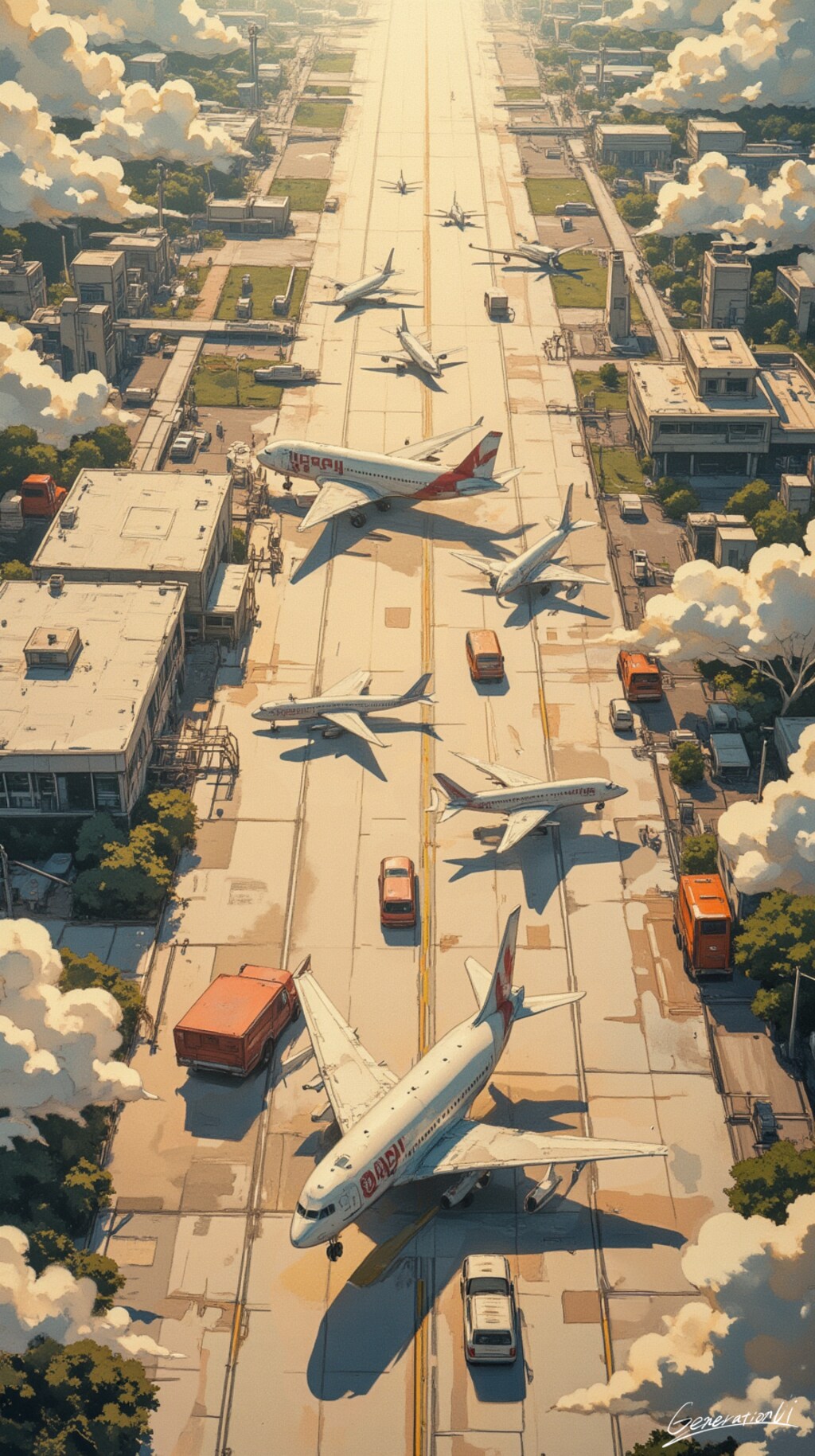 とても離陸できそうにない日／スマホ壁紙アーカイブ