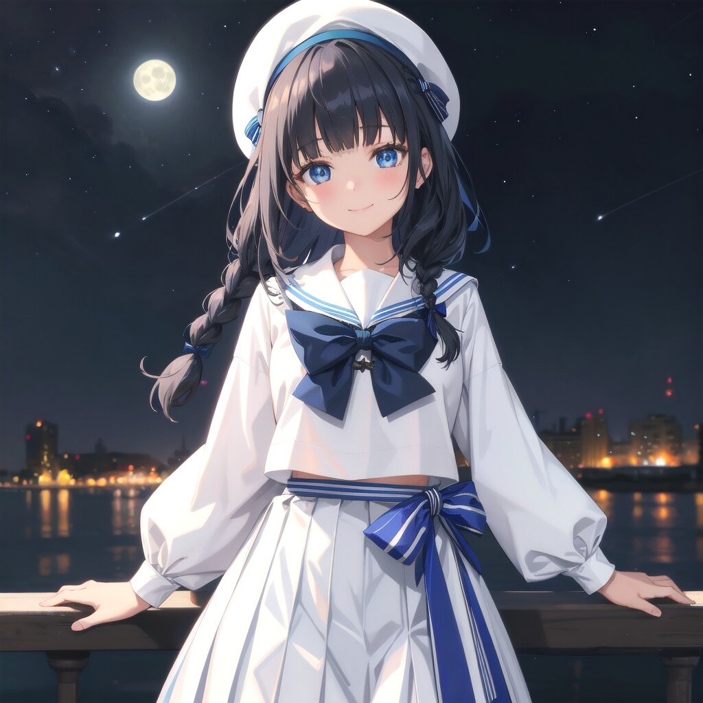 月夜 | の人気AIイラスト・グラビア