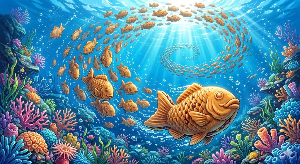 泳ぐたい焼き達