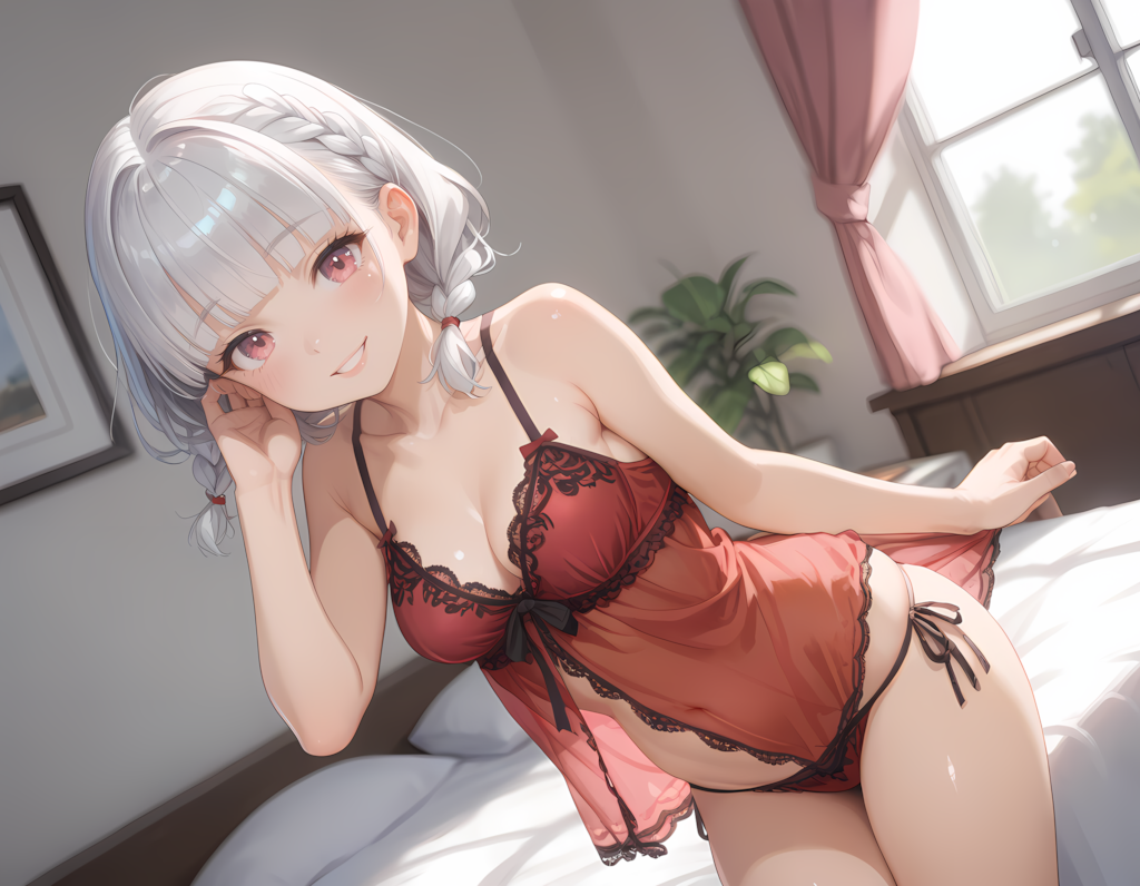 頑張っちゃう銀髪奥さん♬