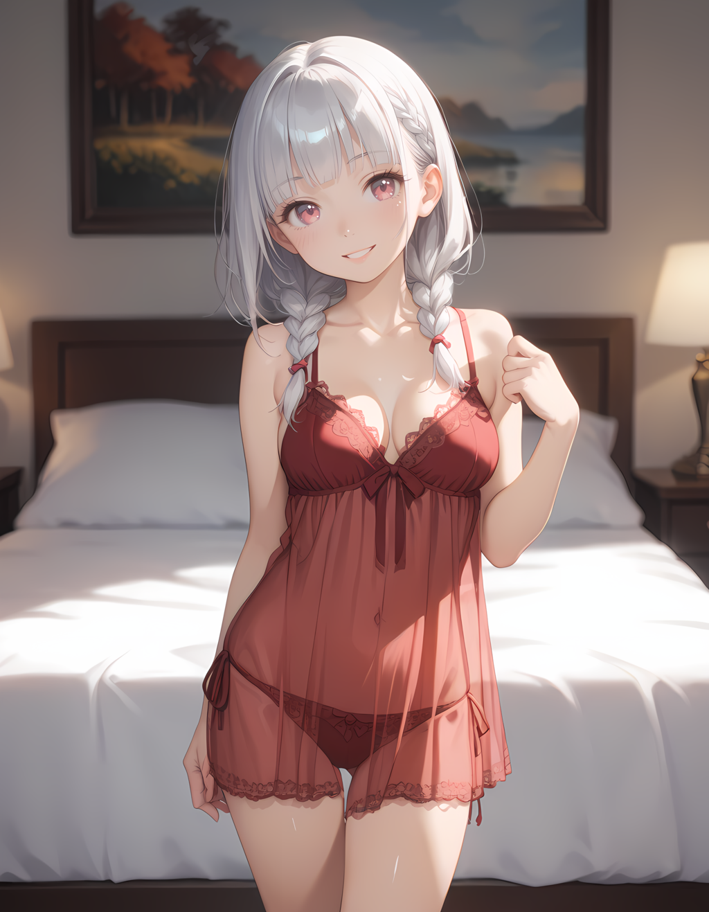 頑張っちゃう銀髪奥さん♬