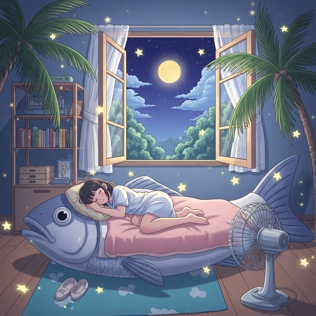 熱帯夜でも寝たい(鯛)や