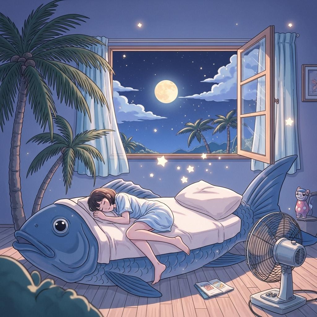 熱帯夜でも寝たい(鯛)や | の人気AIイラスト・グラビア