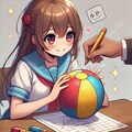 [Dalleさんで]○ートボールを作る女の子[ヤートボール] 4枚目