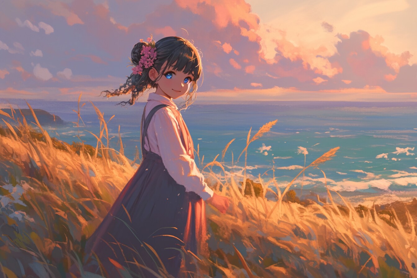 夕暮れのおだんごちゃん🍡✨26 | の人気AIイラスト・グラビア