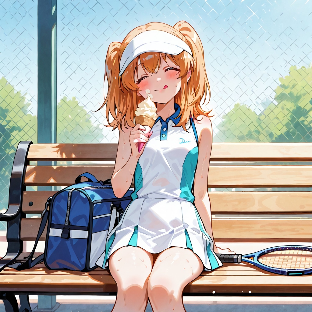 ソフトクリームテニスガール