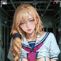 セーラーユニフォームリフトストライプビキニ 2枚目