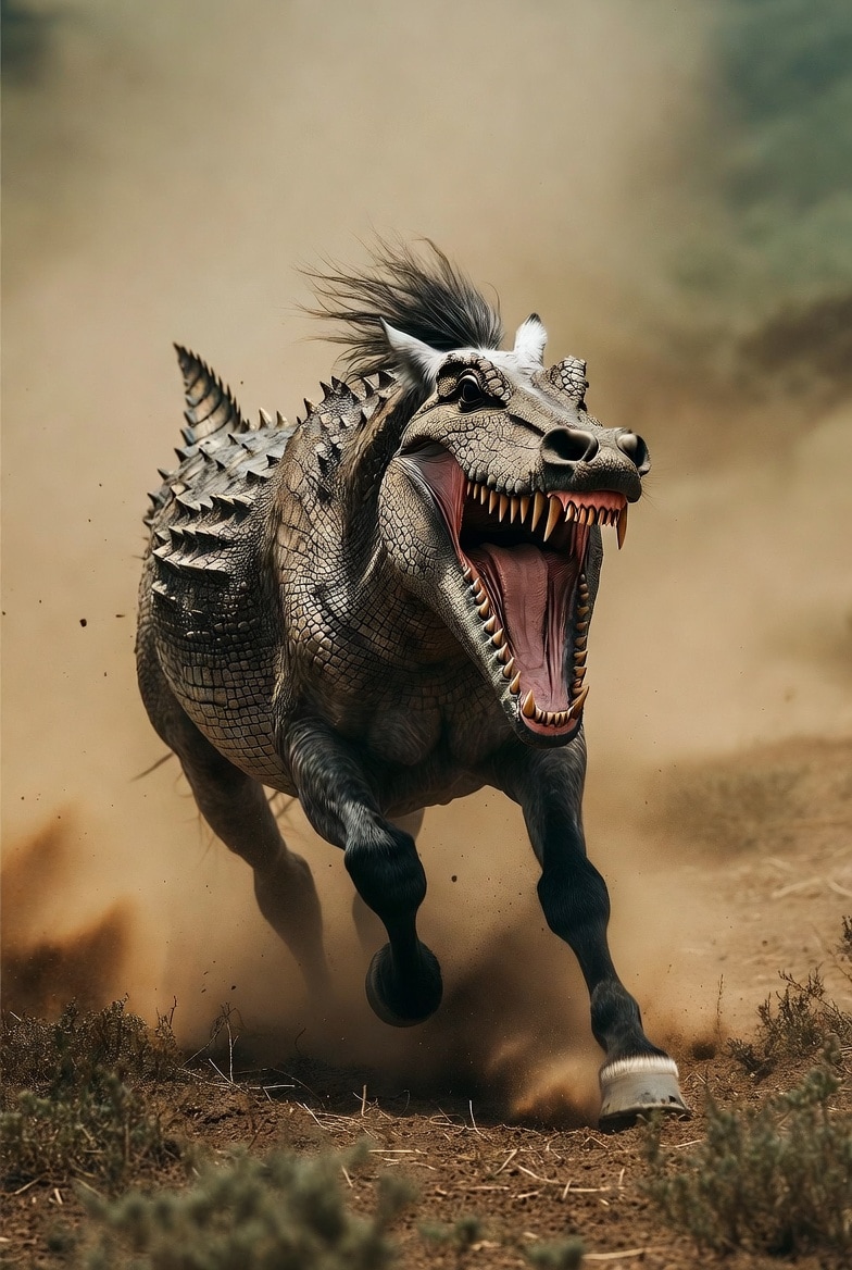 馬🐴＋ワニ🐊 | の人気AIイラスト・グラビア