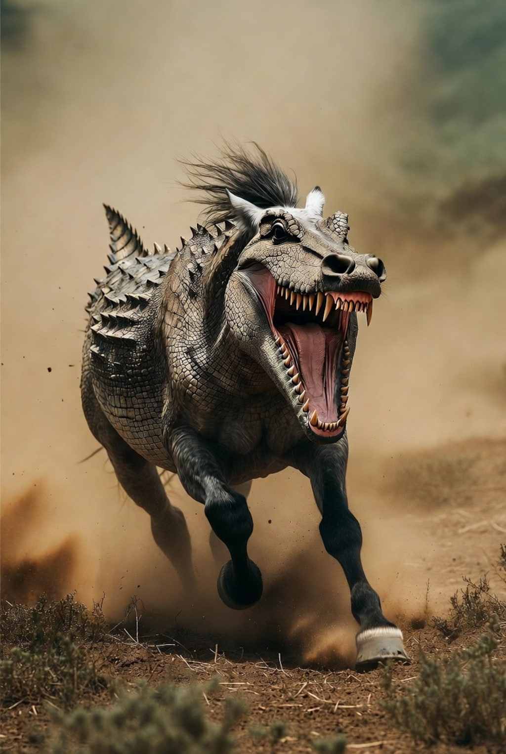 馬🐴＋ワニ🐊