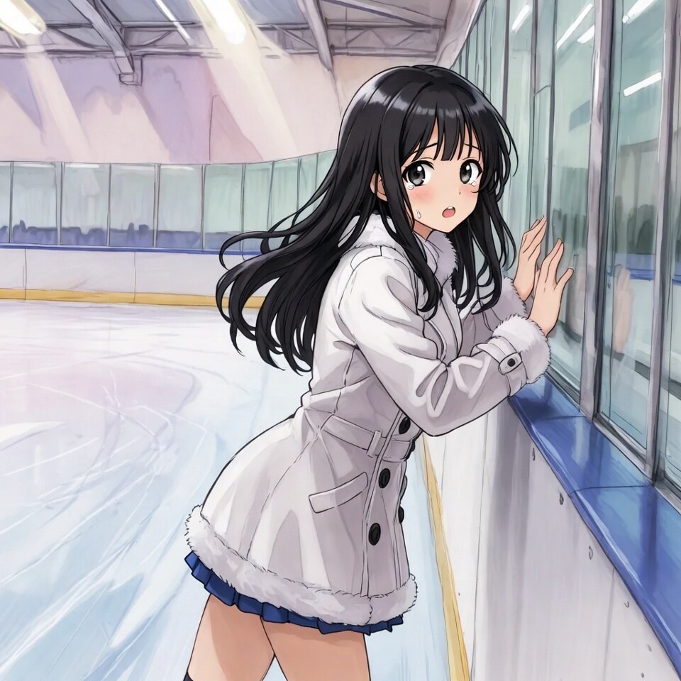 スケート初心者女子
