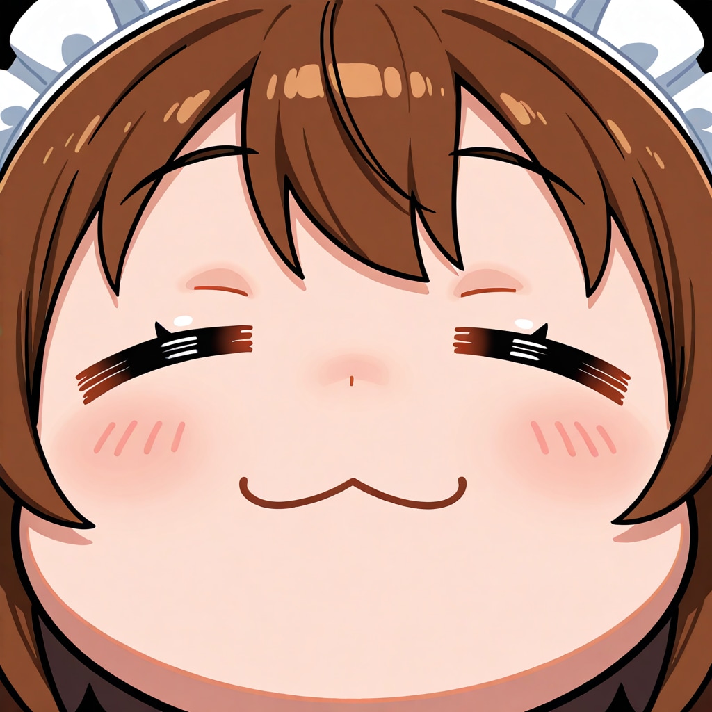 どアップのメイドさん