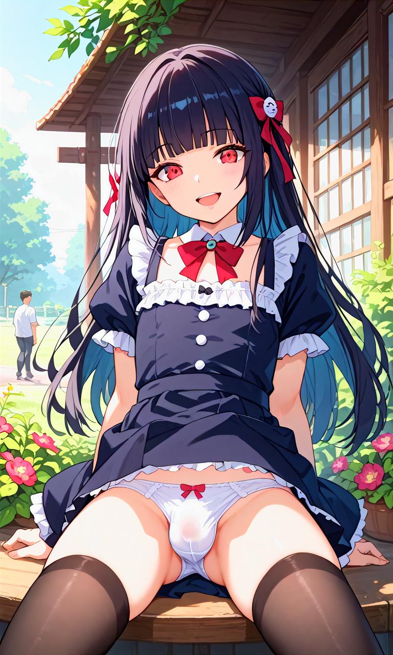 黒髪姫カット