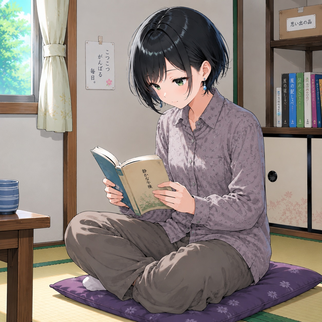 読書する藍音ちゃん | の人気AIイラスト・グラビア