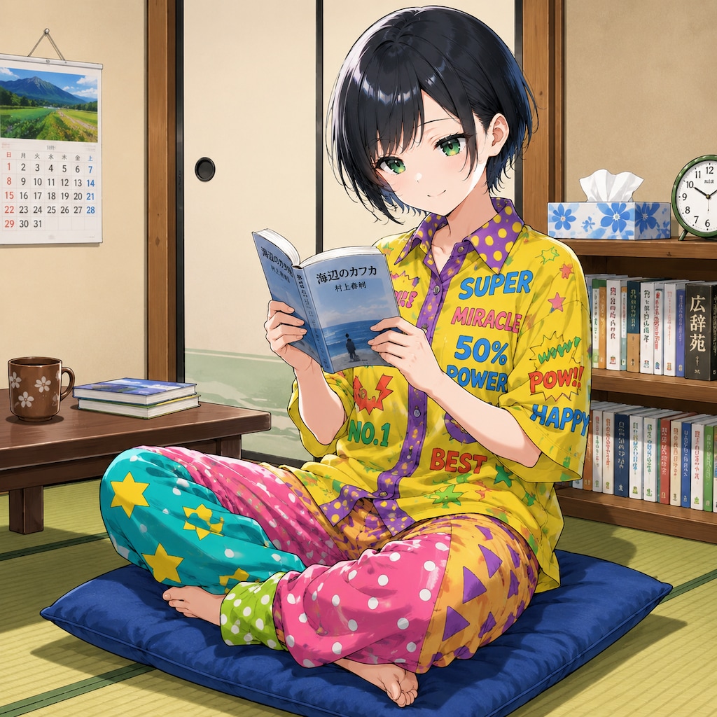 読書する藍音ちゃん