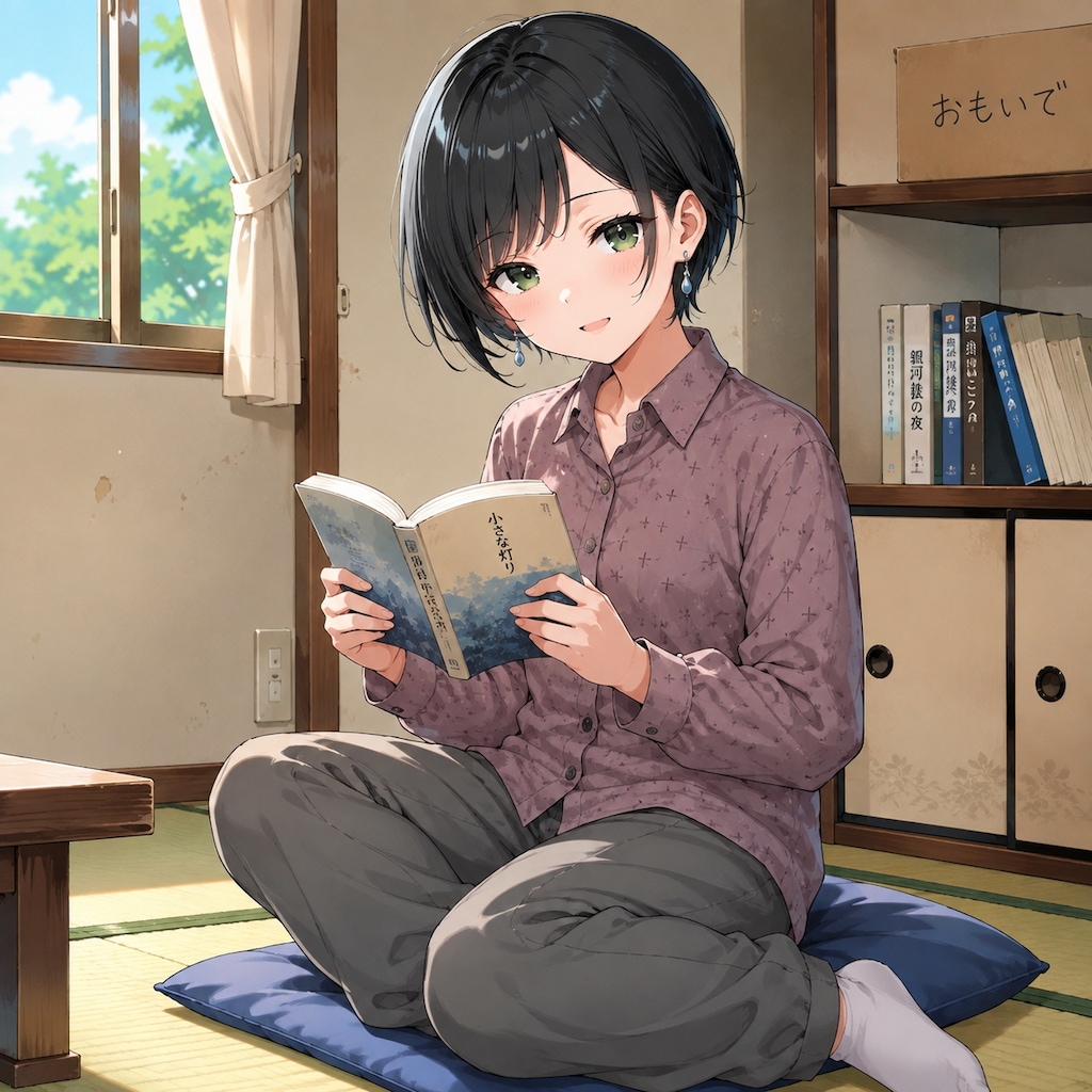読書する藍音ちゃん