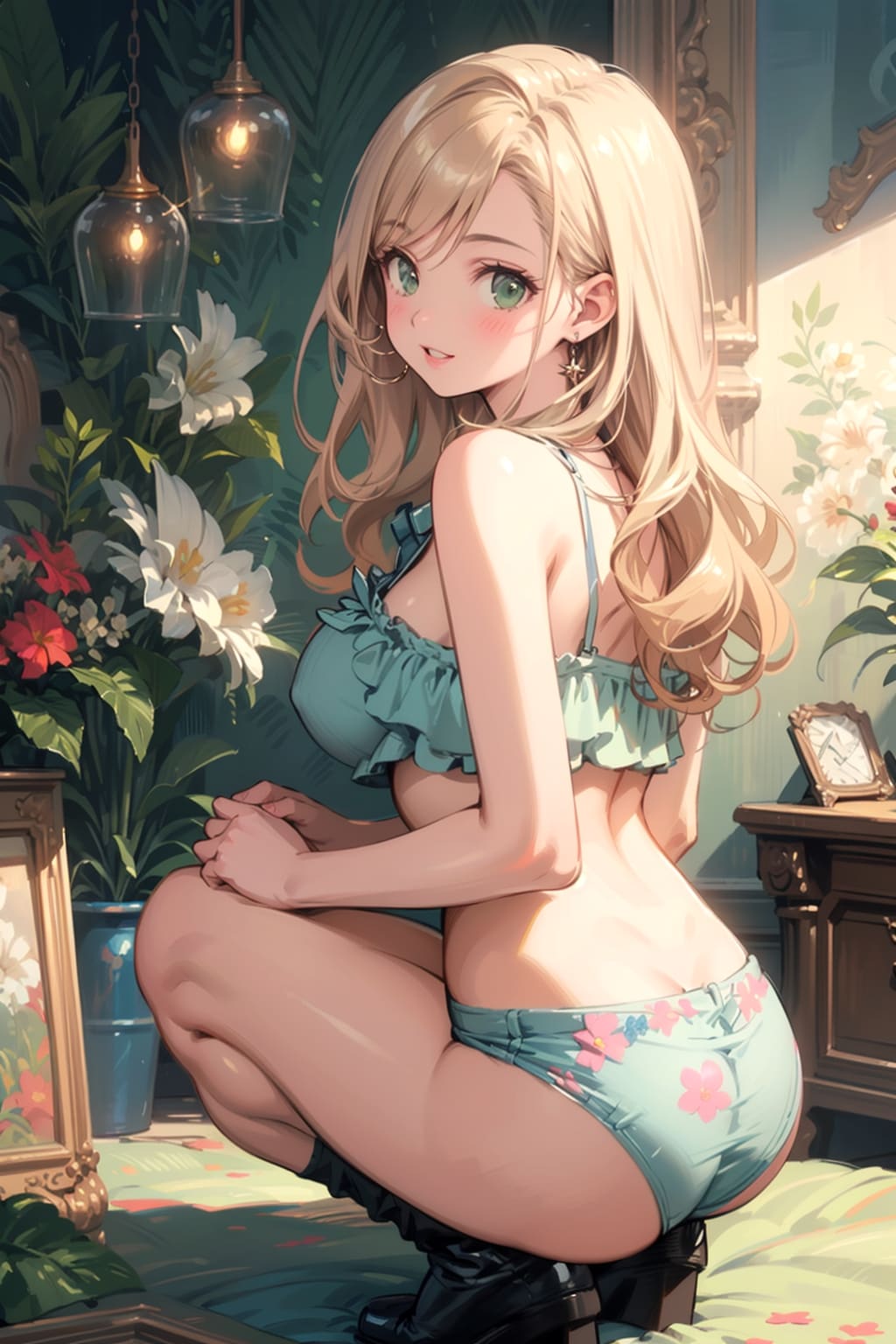 しゃがみ少女