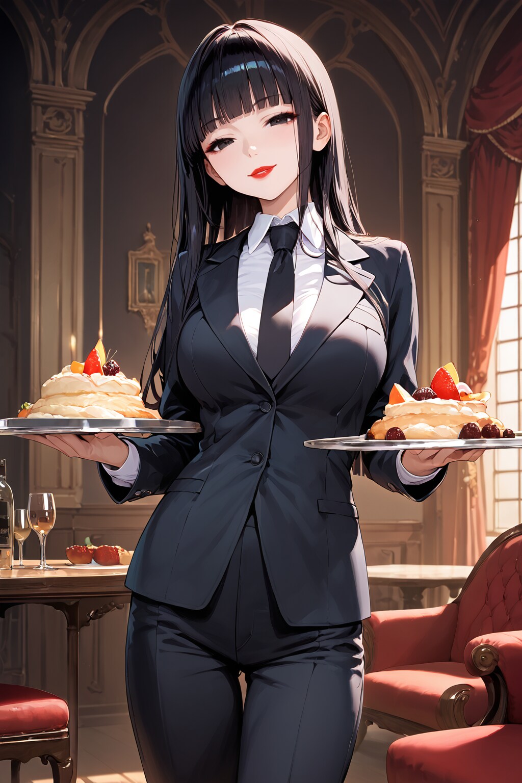今日はブレザーで給仕しようじゃないか