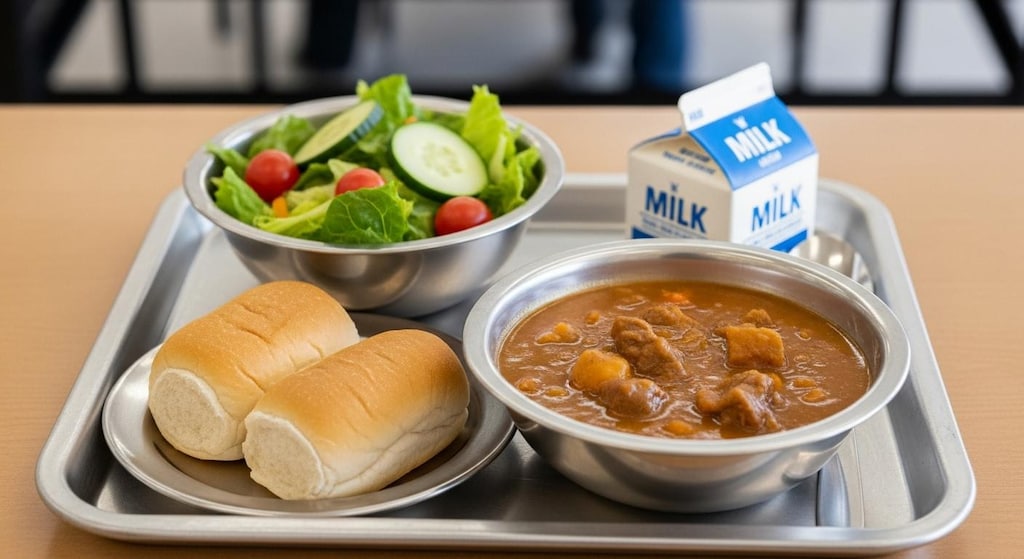 摩訶不思議食堂の給食セット