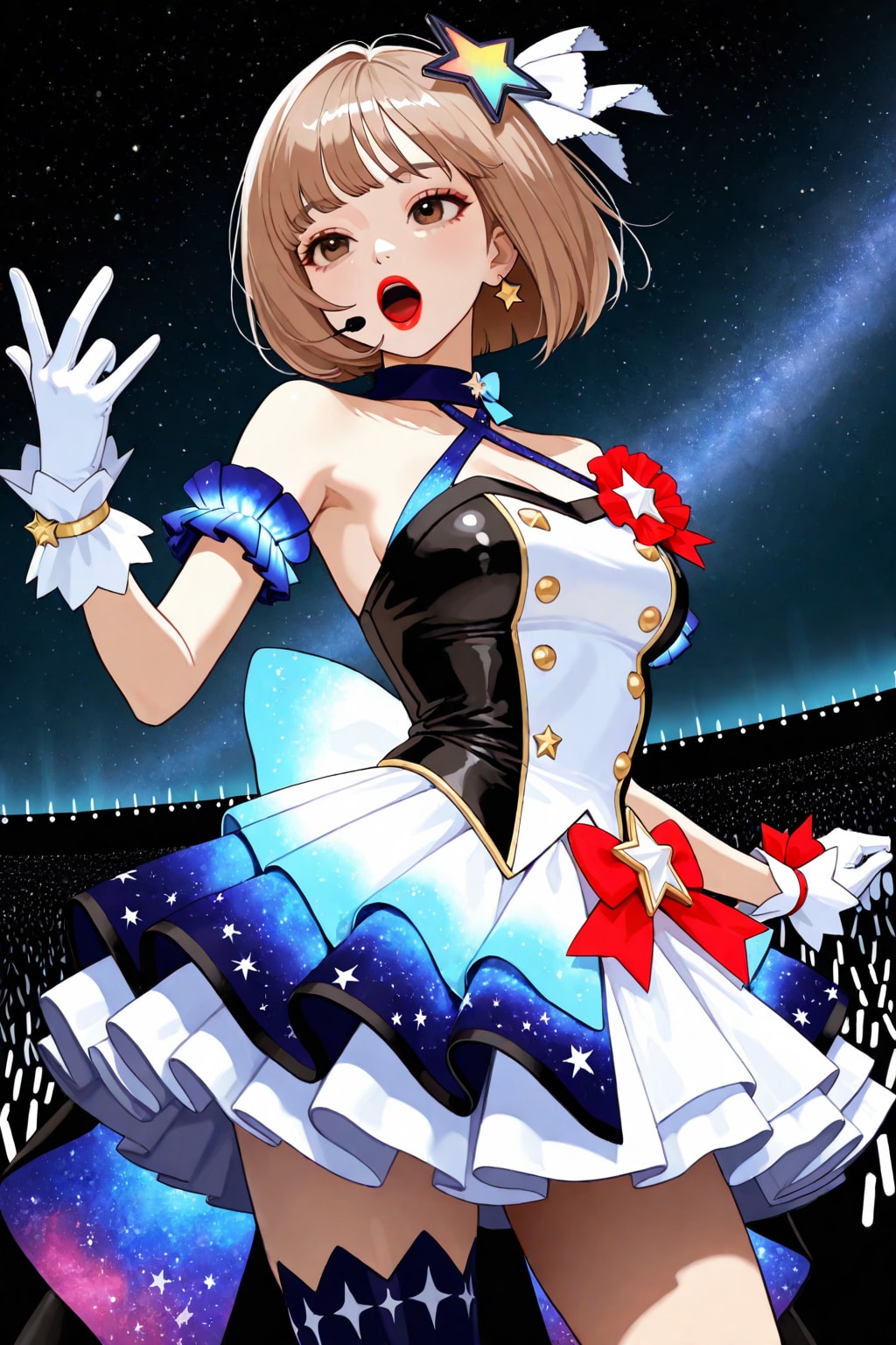 ド派手な衣装と星空★