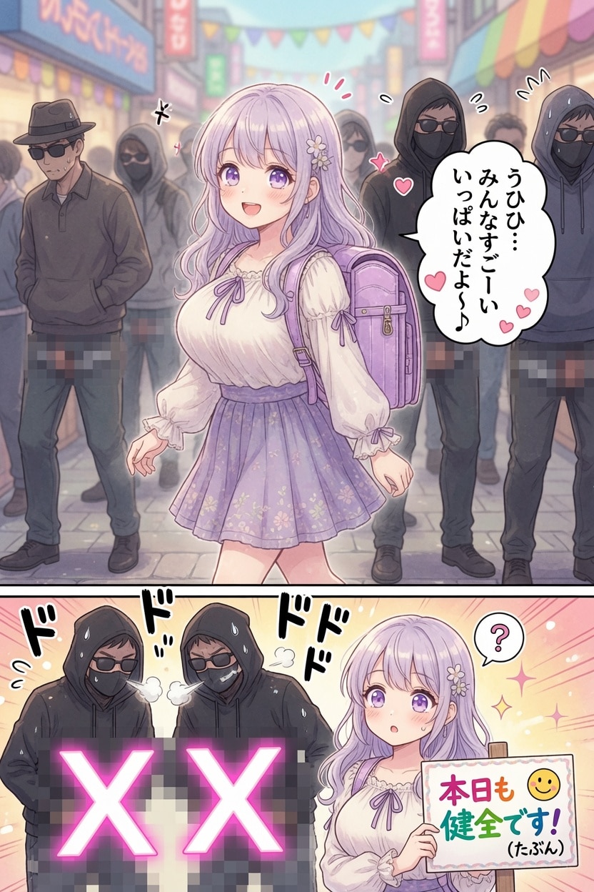 少女と不審者