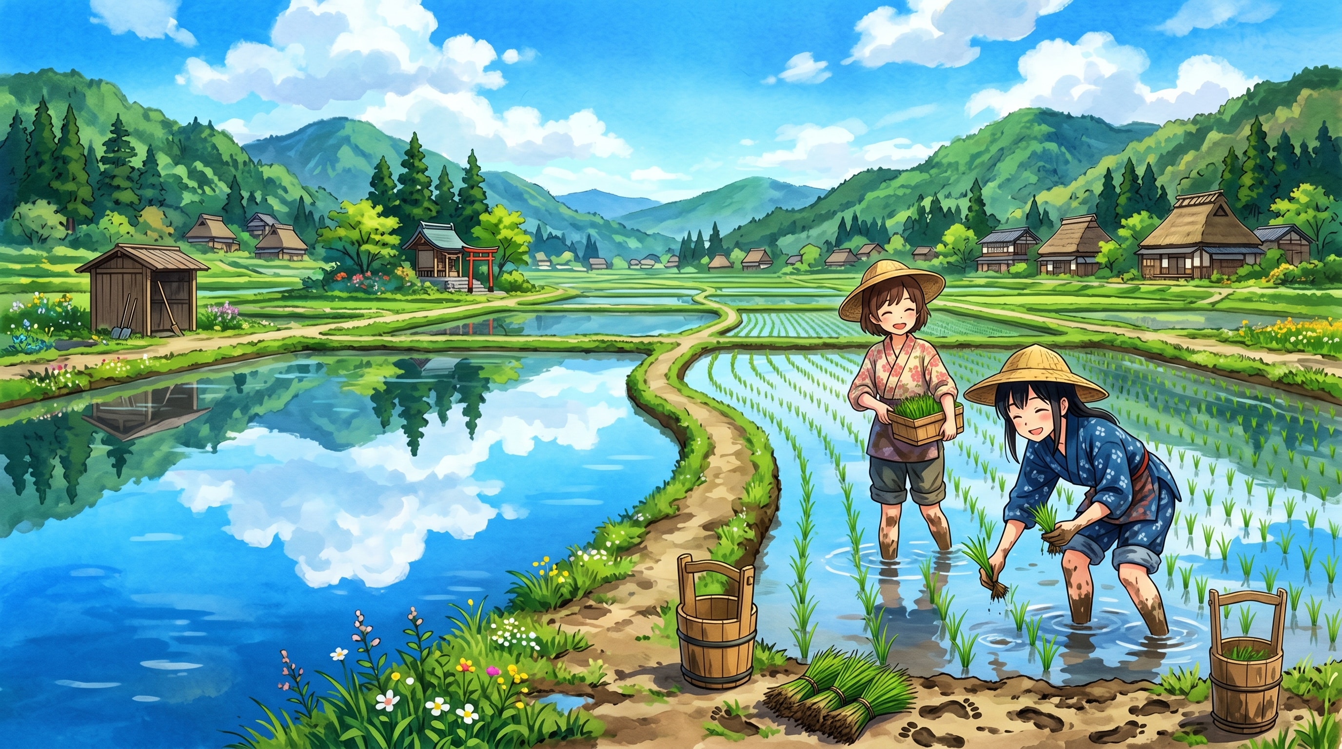 まだ半分？もう半分？ | の人気AIイラスト・グラビア