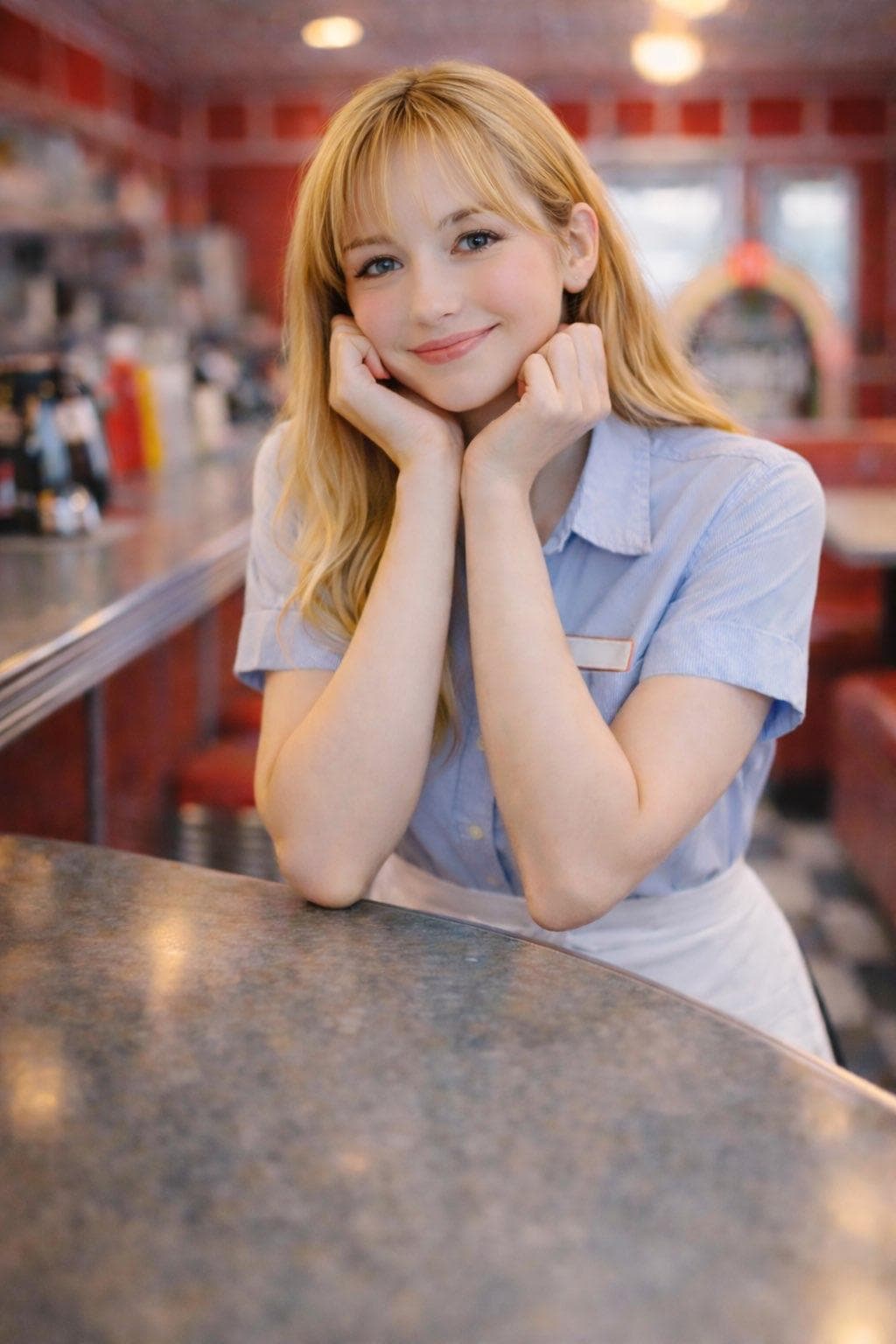 アメリカンダイナーのウェイトレス