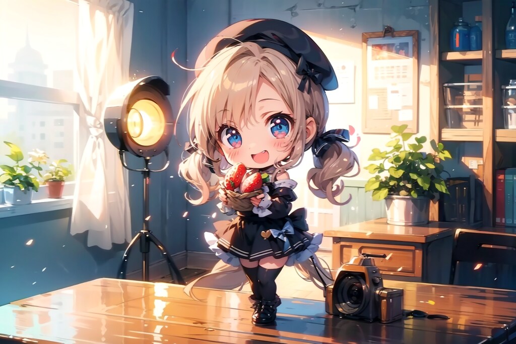 ポーズをとってくれる。