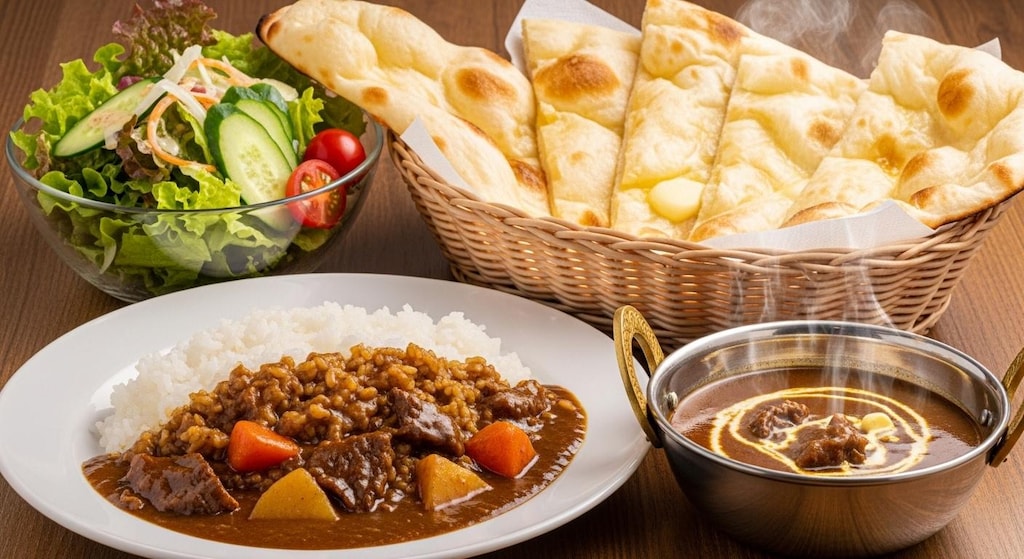 摩訶不思議食堂のカレー食セット