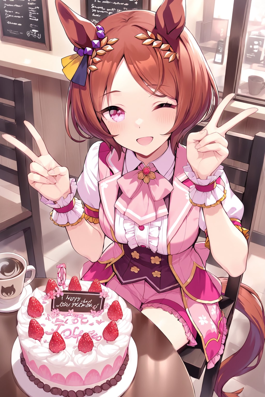 お誕生日のサクラローレル🎂 | の人気AIイラスト・グラビア