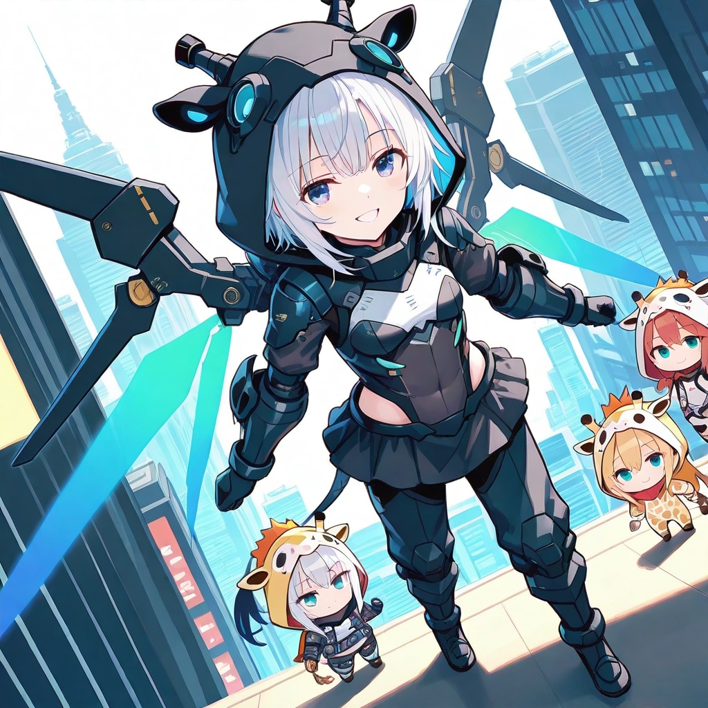 キリン着ぐるみちび子ちゃんメカ娘