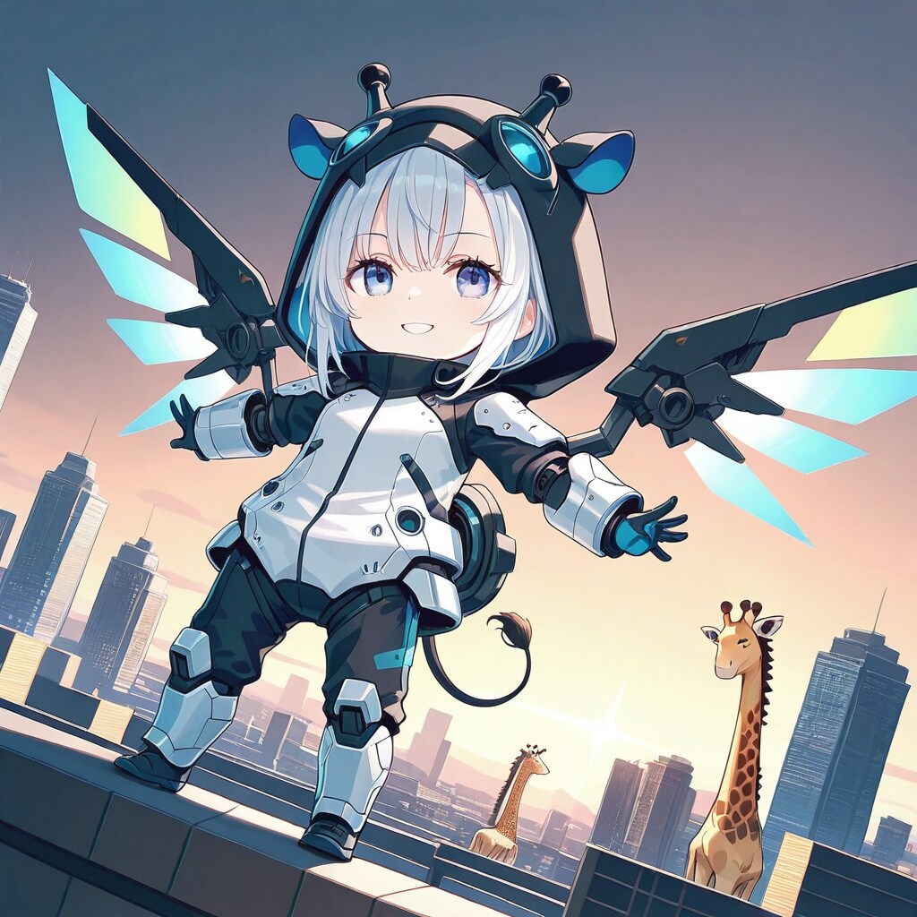 キリン着ぐるみちび子ちゃんメカ娘