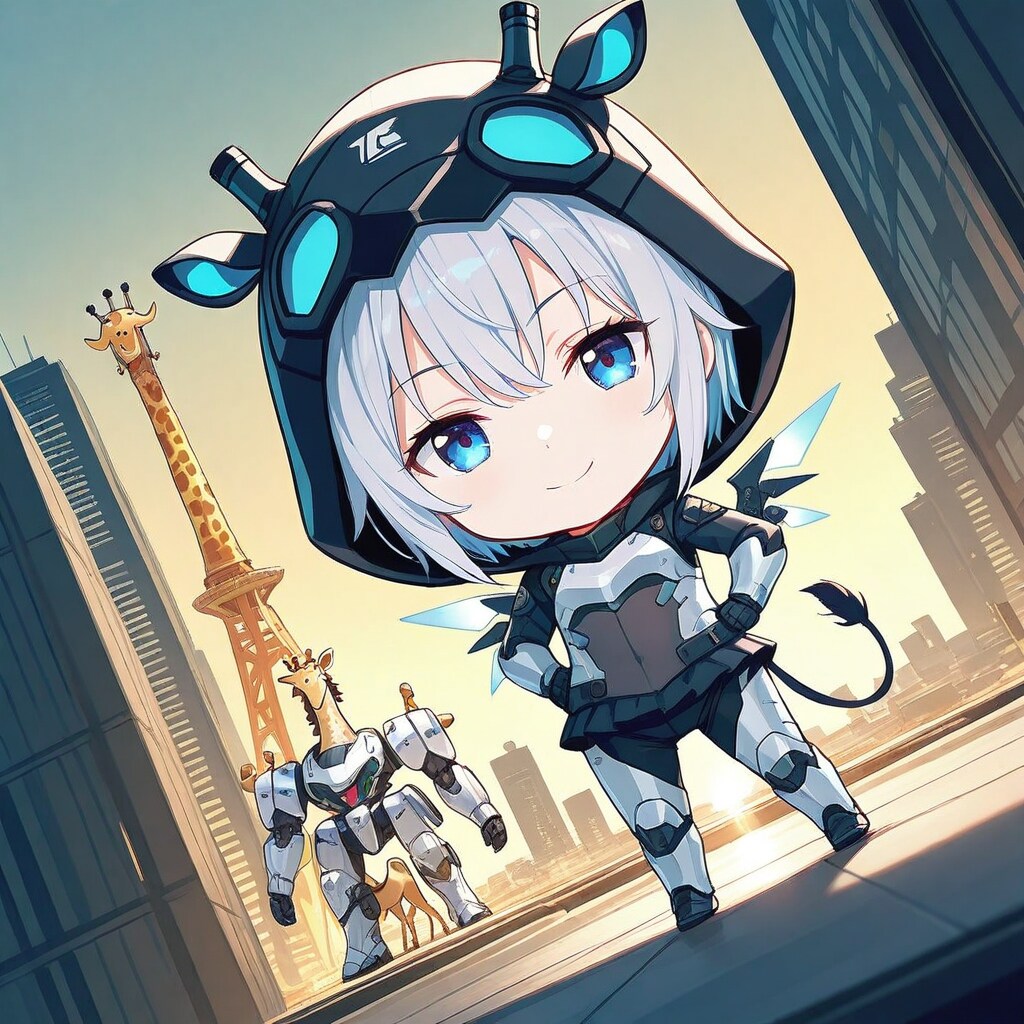 キリン着ぐるみちび子ちゃんメカ娘