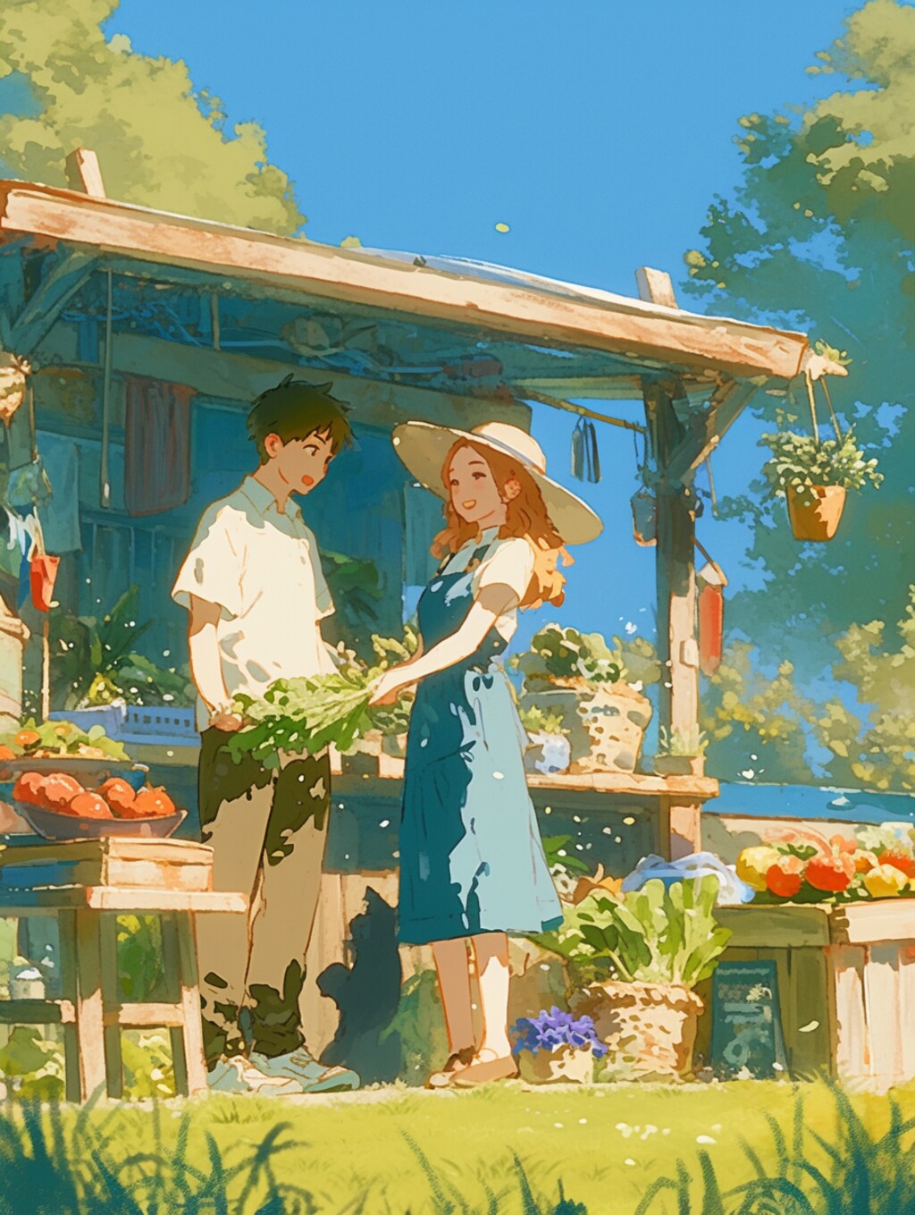 野菜-朝市の支度-