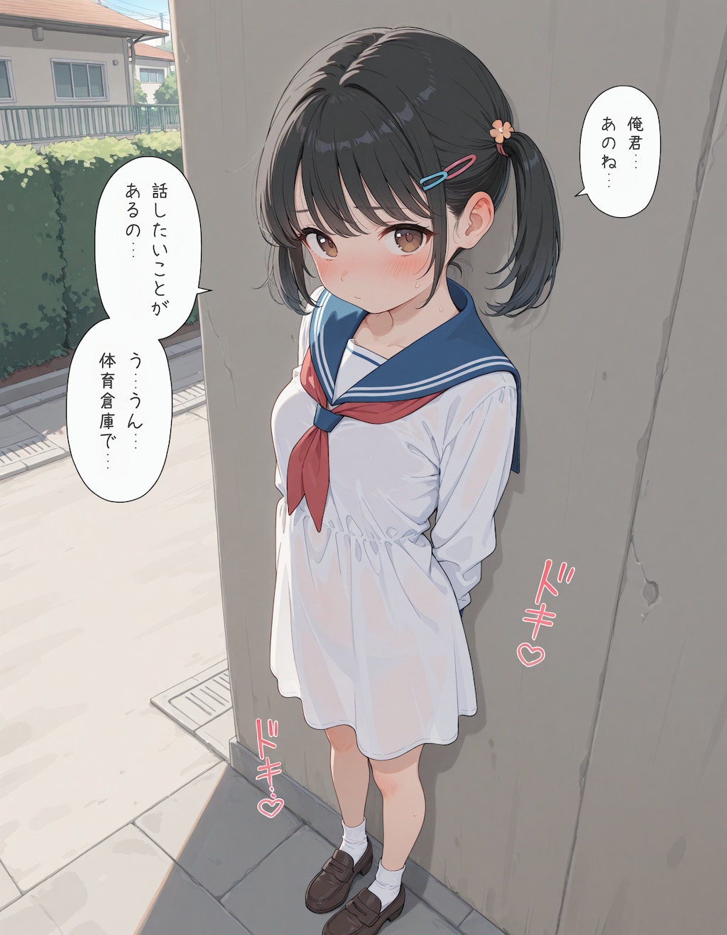 セーラーワンピの少女2