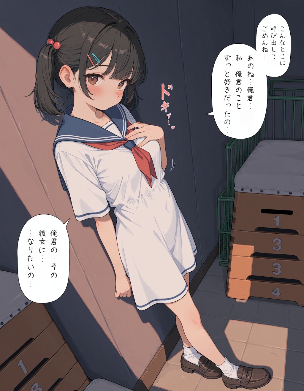 セーラーワンピの少女2