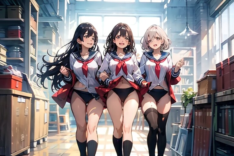 昔、上だけ制服で、下はブルマという、なかなかに刺激的な格好をしている女子がおった。