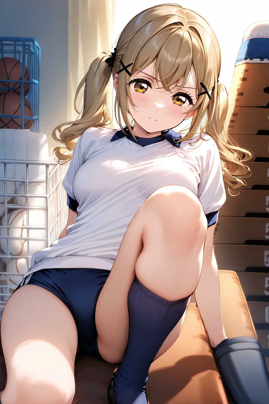 倉庫で二人っきり