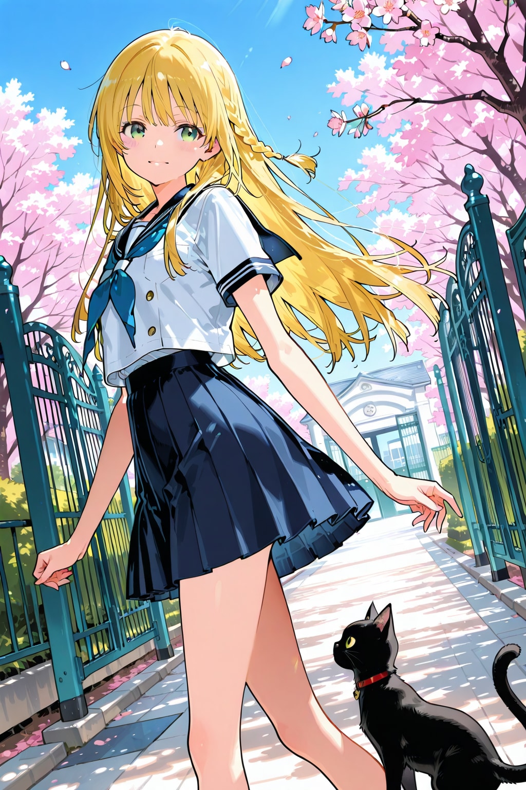 入学した学園の散策 | の人気AIイラスト・グラビア