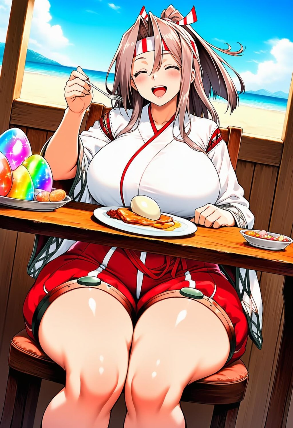 たまご食べる巫女等コスプレ産卵人妻