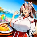 たまご食べる巫女等コスプレ産卵人妻 4枚目
