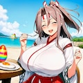 たまご食べる巫女等コスプレ産卵人妻 3枚目