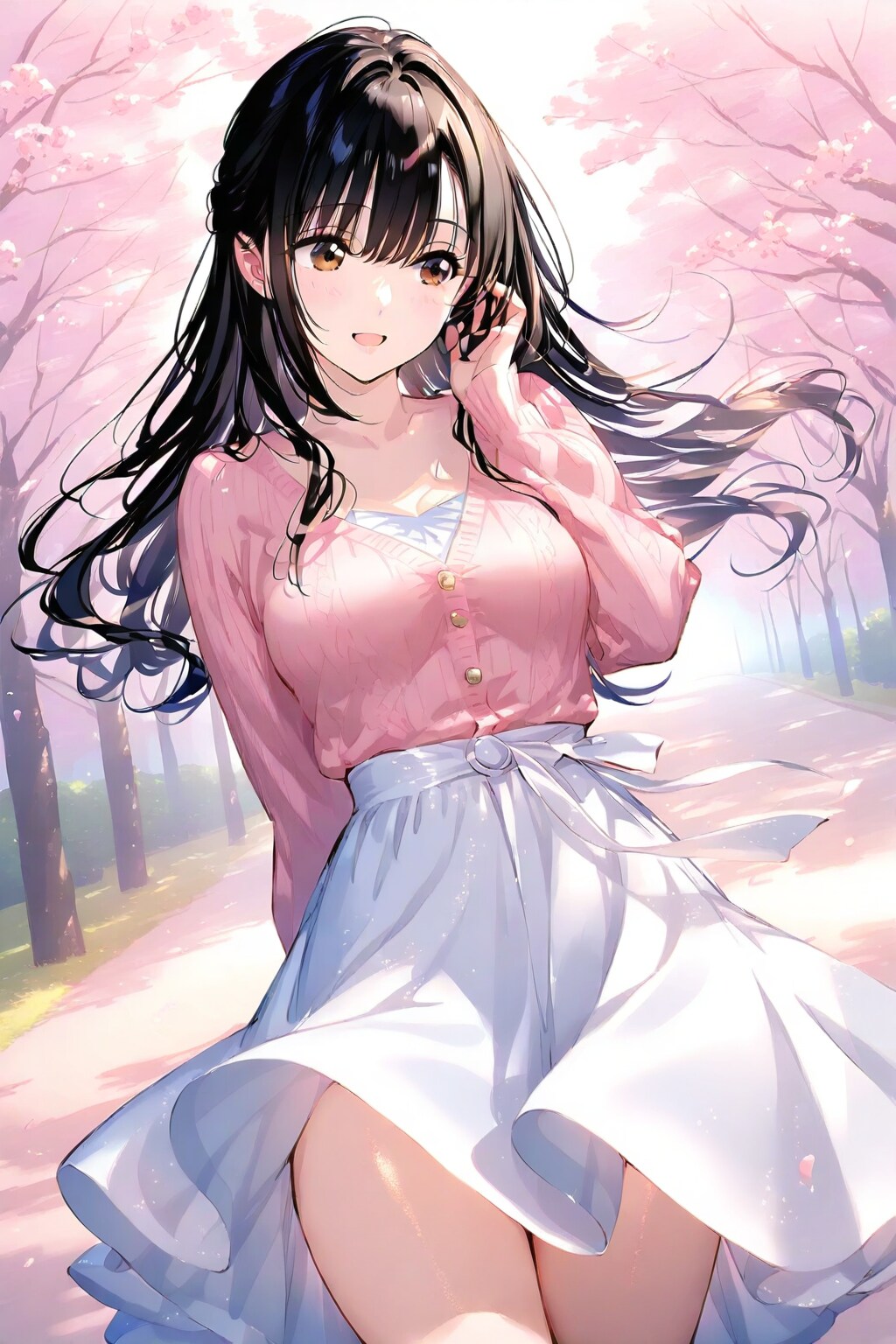 ユリママ　桜散歩