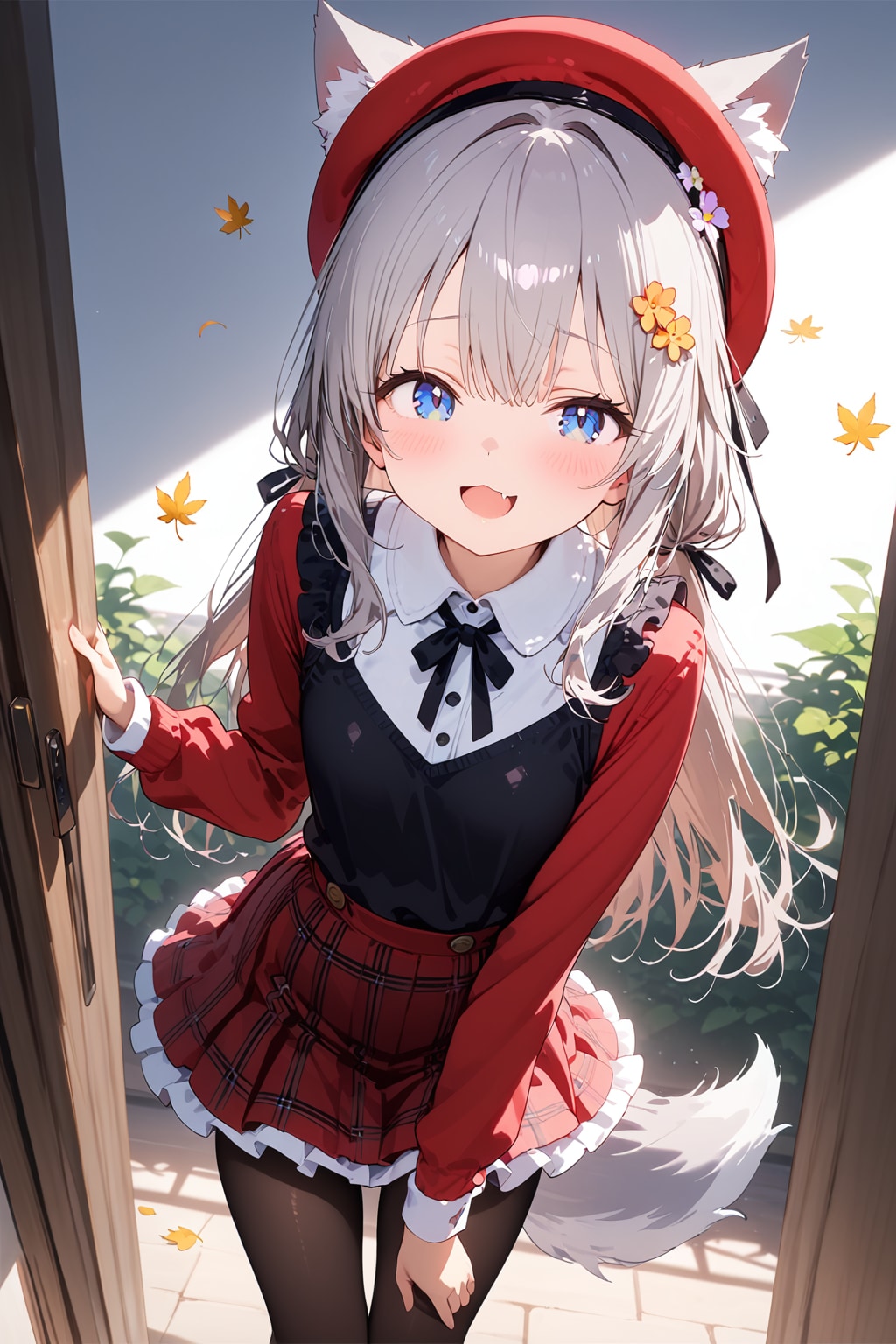 イヌミミちゃんとのお散歩 | の人気AIイラスト・グラビア