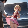 夏コミでのスカートめくり 5枚目